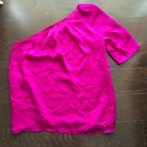 Silk Assymetrical Top - NWOT